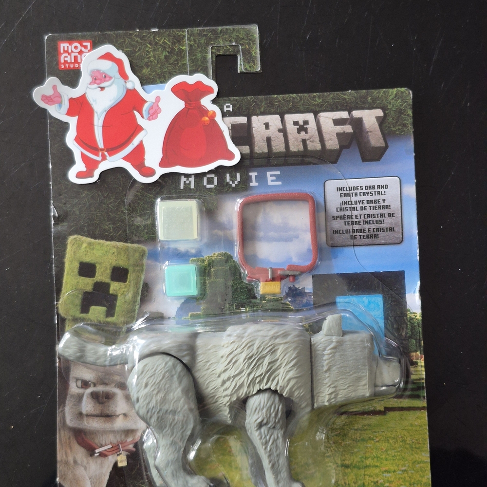 Mattel Minecraft Movie Gray & Green Block Animal Playset
